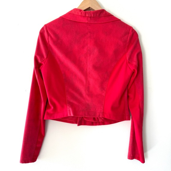 Rock & Republic Red Distressed Cropped Moro Jacket - Picture 2 of 14